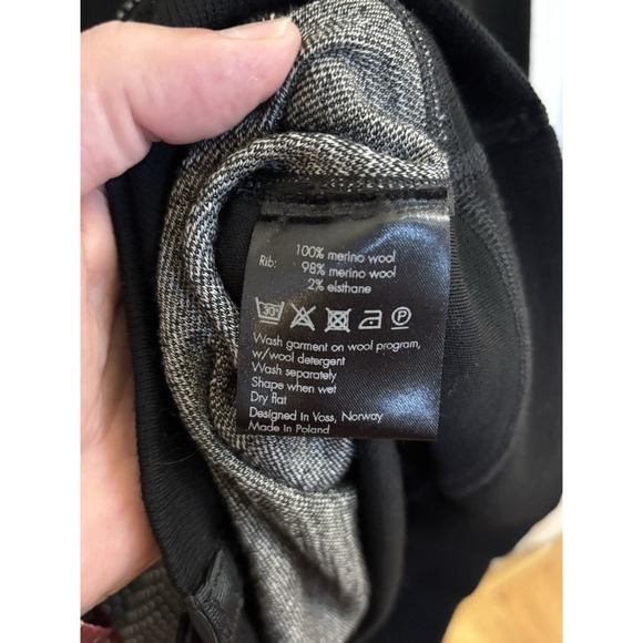 We Norwegians Merino Wool Cardigan‎ EUC Medium Black - Picture 6 of 6
